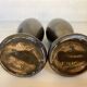 Pair of flamed ceramic vases Thulin Made in Belgium