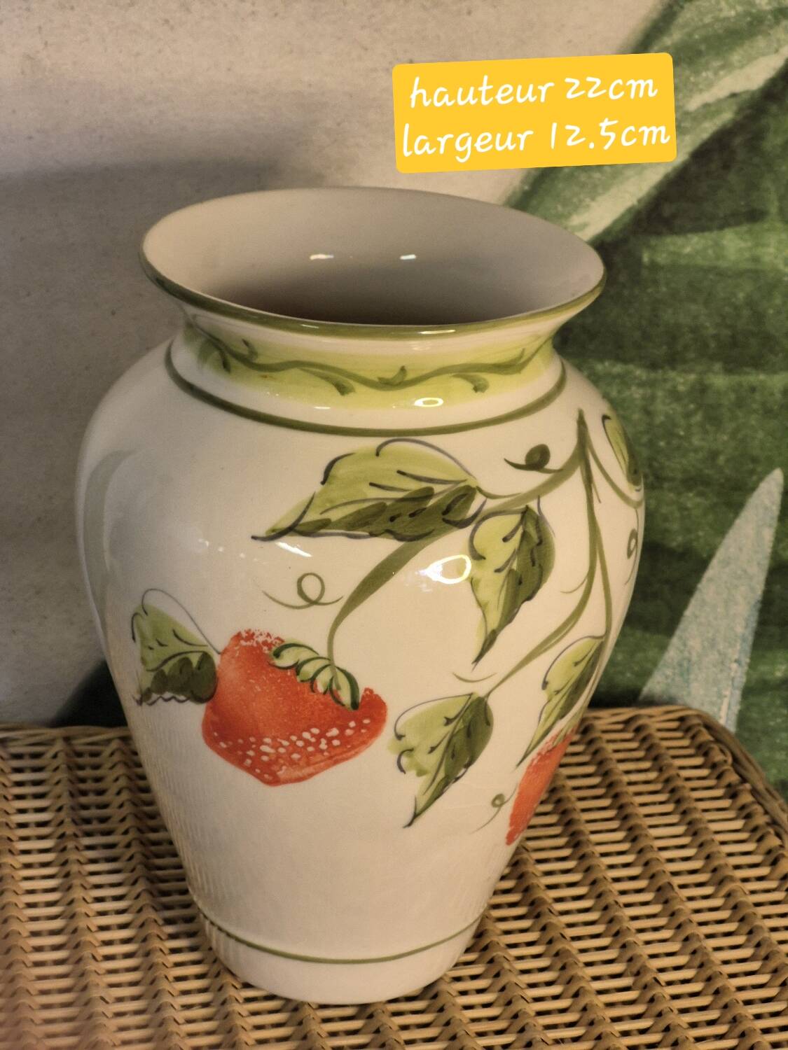 Strawberry vase
