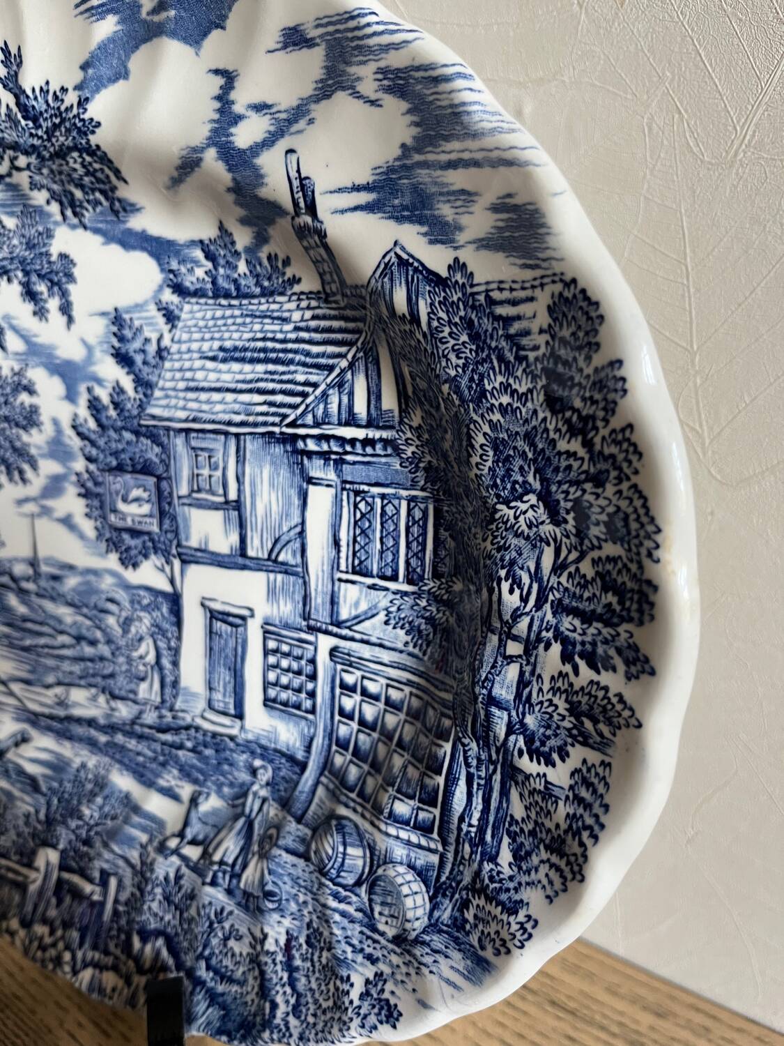 The Hunter Myott Blue Oval Dish