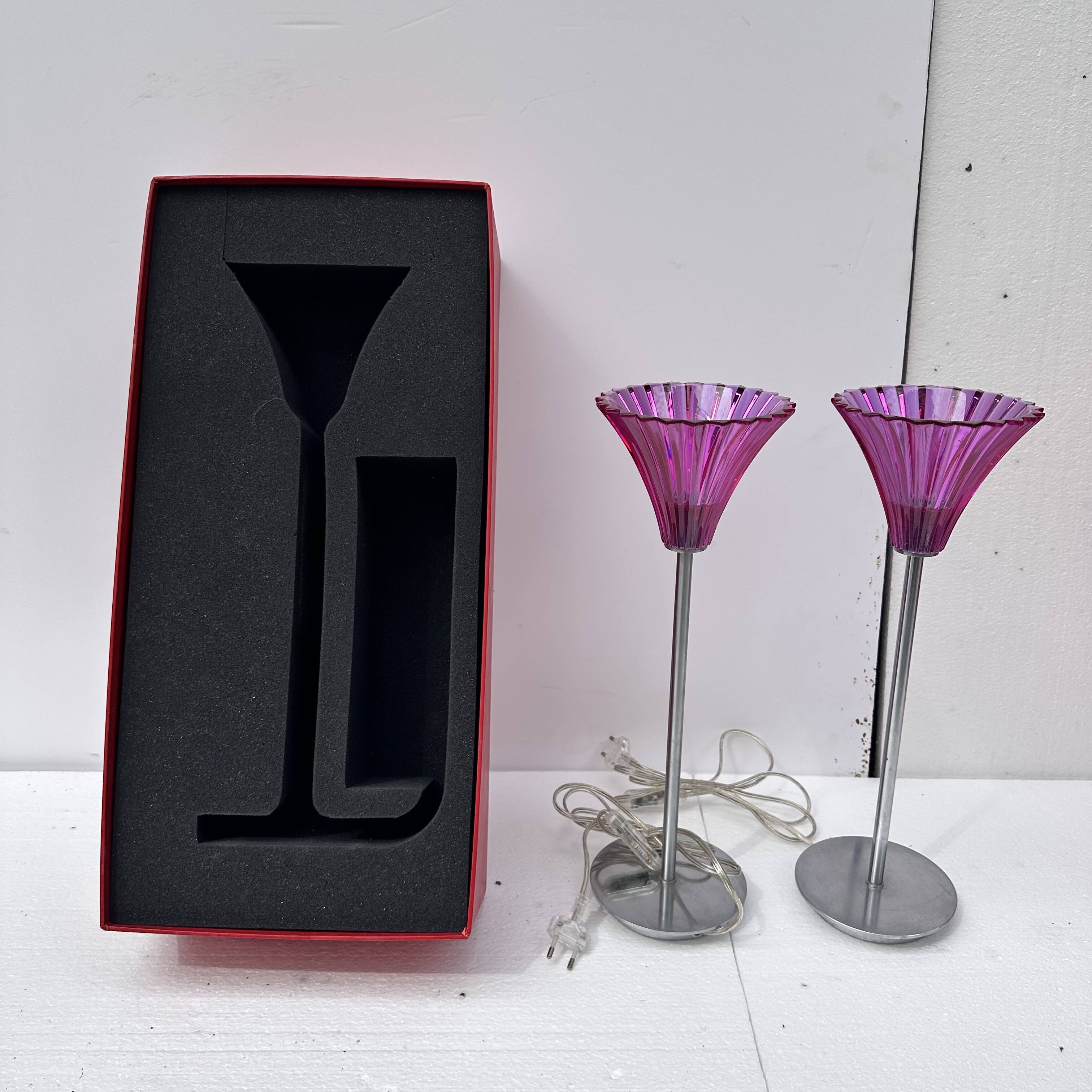 Pair of "Mille Nuits" table lamps, Mathias for Baccarat, 2000s - France