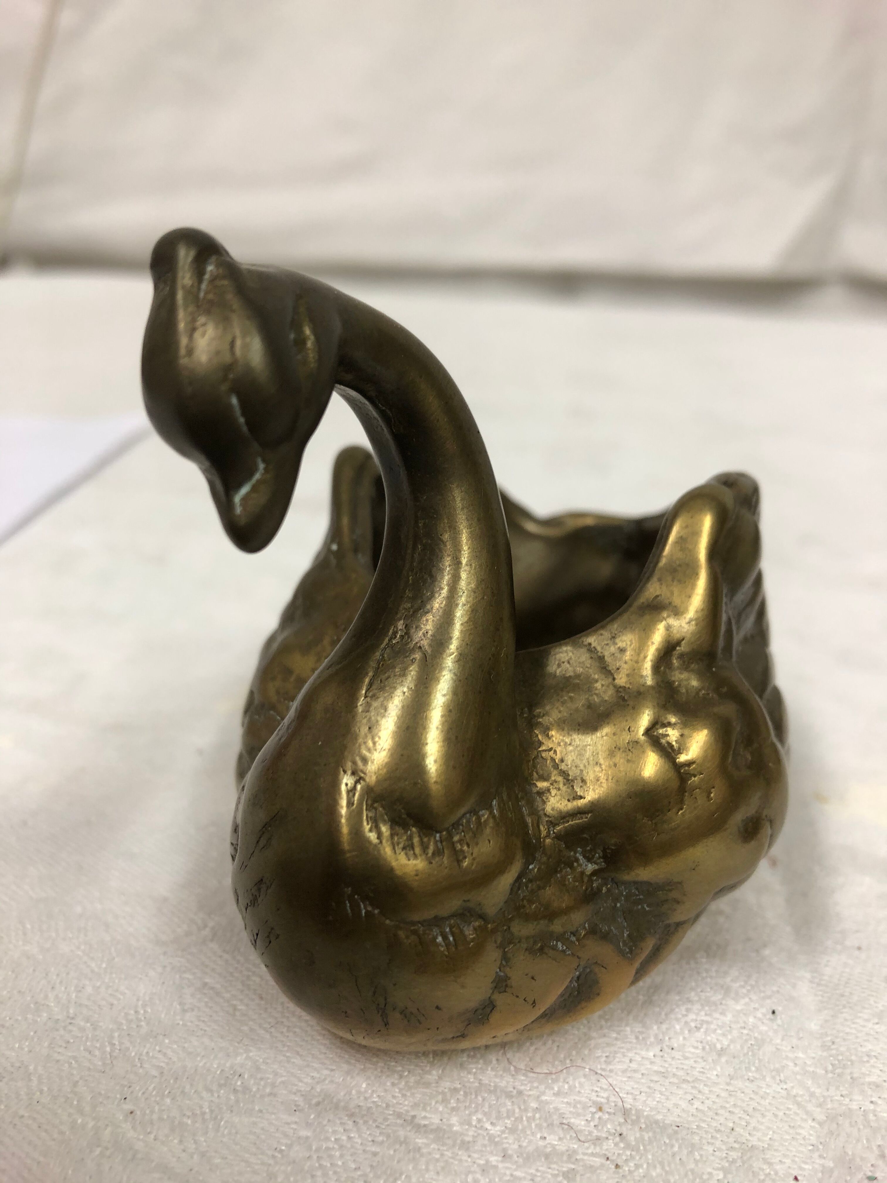 Cygne laiton vintage des années 70