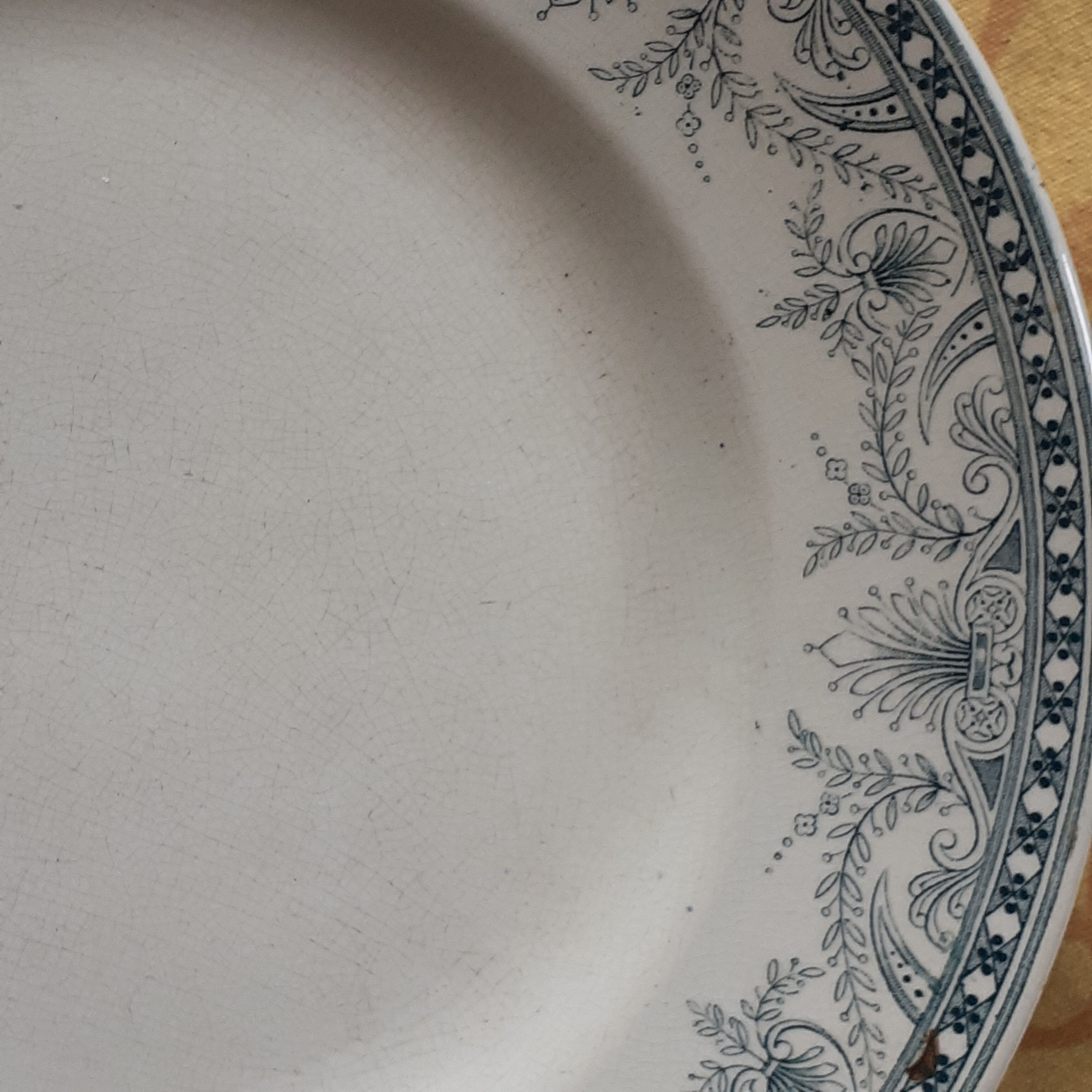 6 plates Moulin des Loups. Model Wilbur.