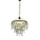 Vintage crystal chandelier Lustry Kamenický Šenov, Czechoslovakia 1970s