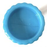 Bougeoir opaline bleu