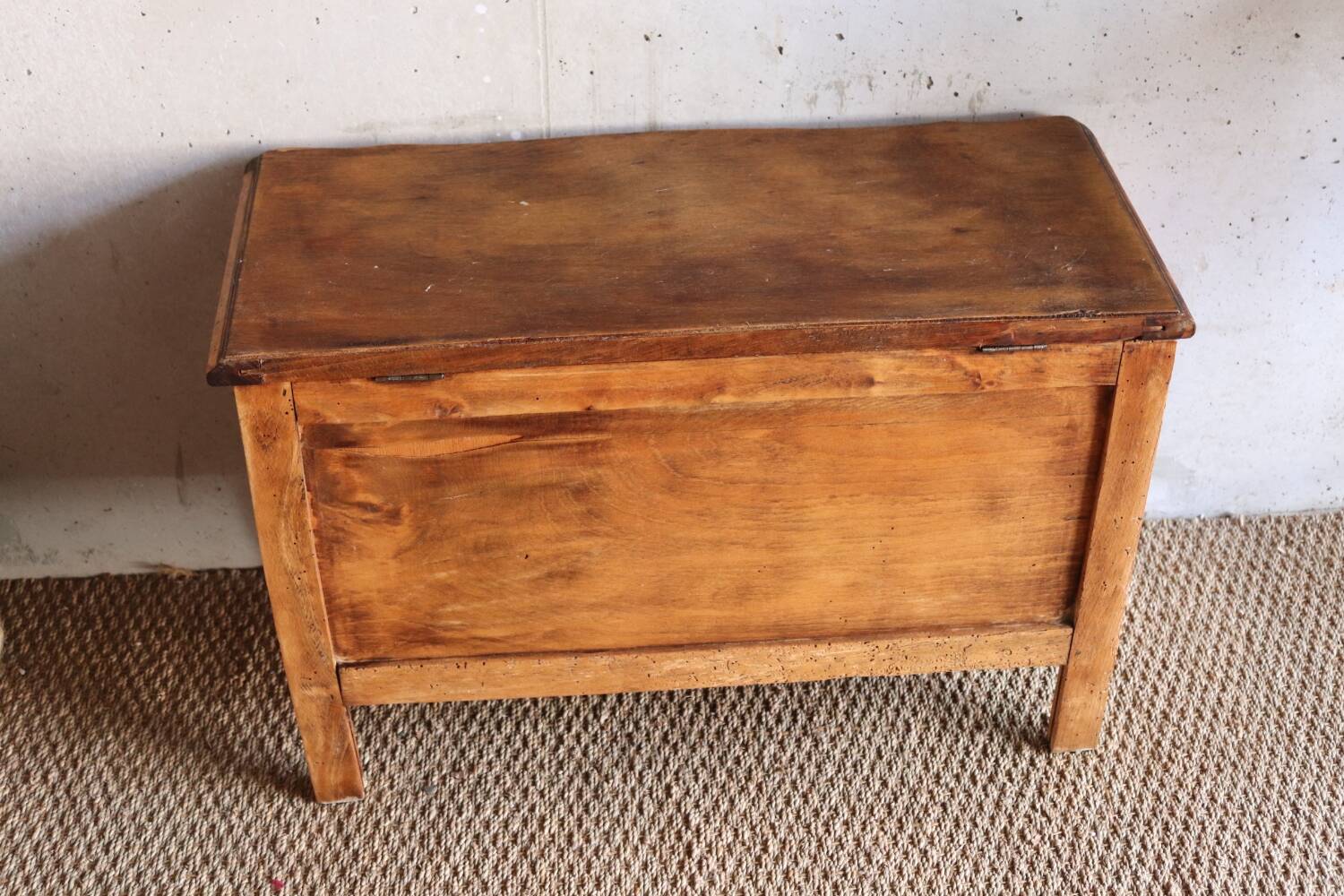 Vintage wooden toy trunk