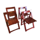Set of 4 folding chairs 60