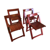 Set of 4 folding chairs 60
