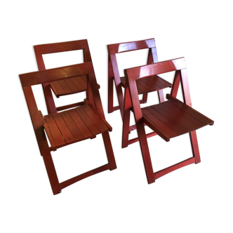 Set of 4 folding chairs 60