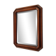 Vintage octagonal bevelled mirror from the 1960s.