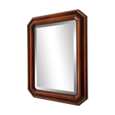 Vintage octagonal bevelled mirror from the 1960s.