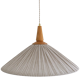 Suspension ELEONORE — 60 cm, striped olive linen and cotton