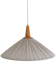 Suspension ELEONORE — 60 cm, striped olive linen and cotton
