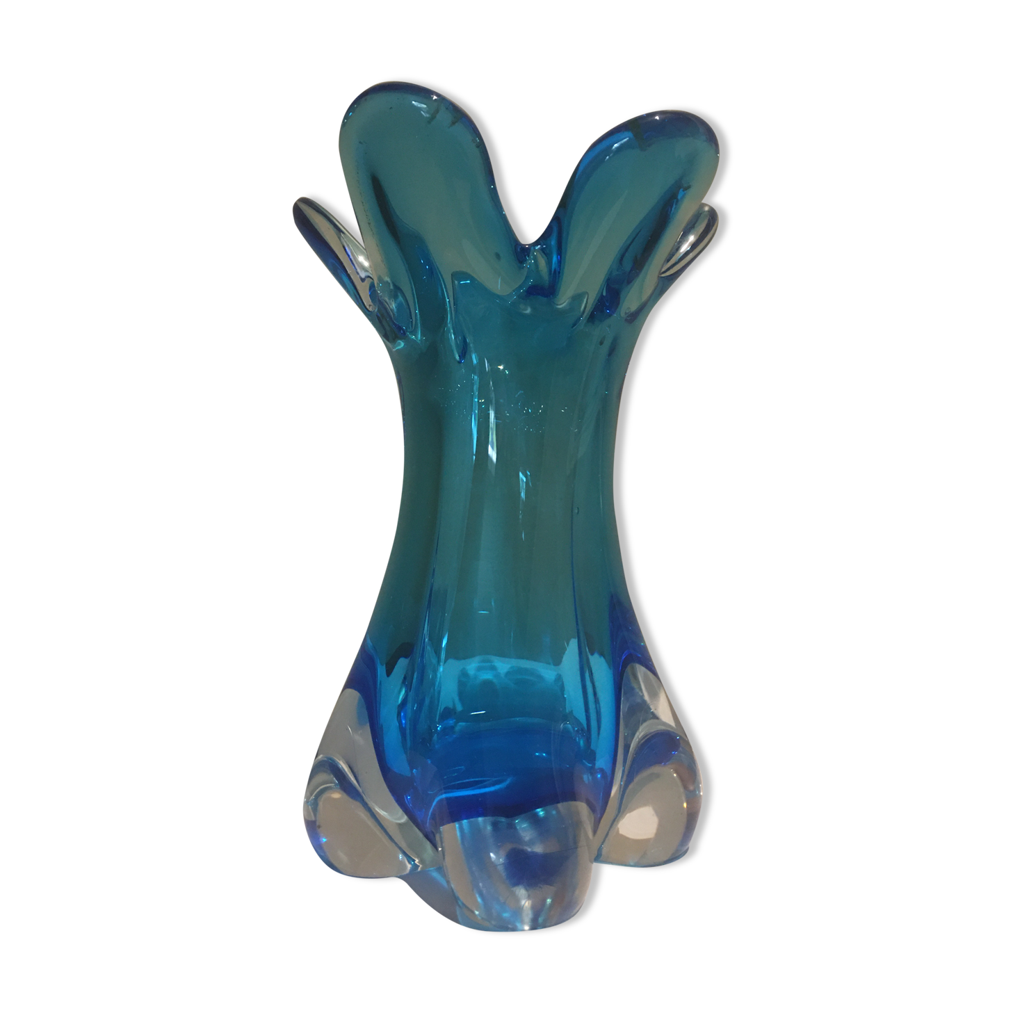 Vintage vase blown glass