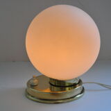 Brass lamp 50s opaline