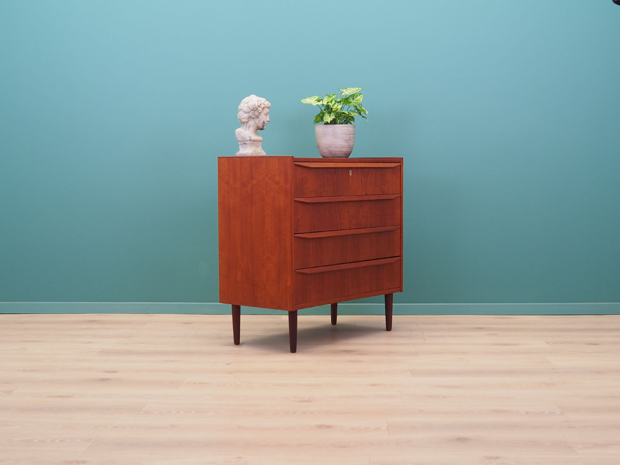 Teak chest of drawers, Danish design, 1970s, made in Denmark