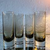 Smoked crystal water glass from the 1970s