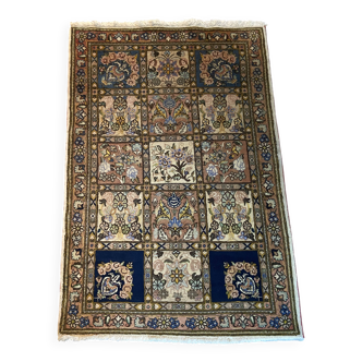 Tapis persan Bakhtiar Ghom en laine réalisé à la main