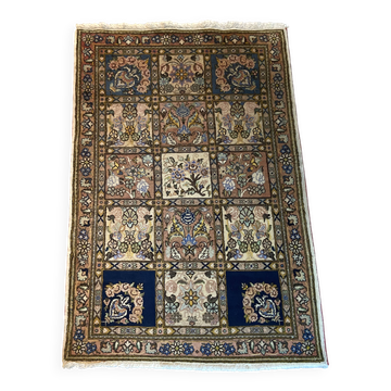 Tapis persan Bakhtiar Ghom en laine réalisé à la main