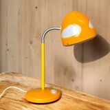 Gooseneck orange table lamp by Henrik Preutz