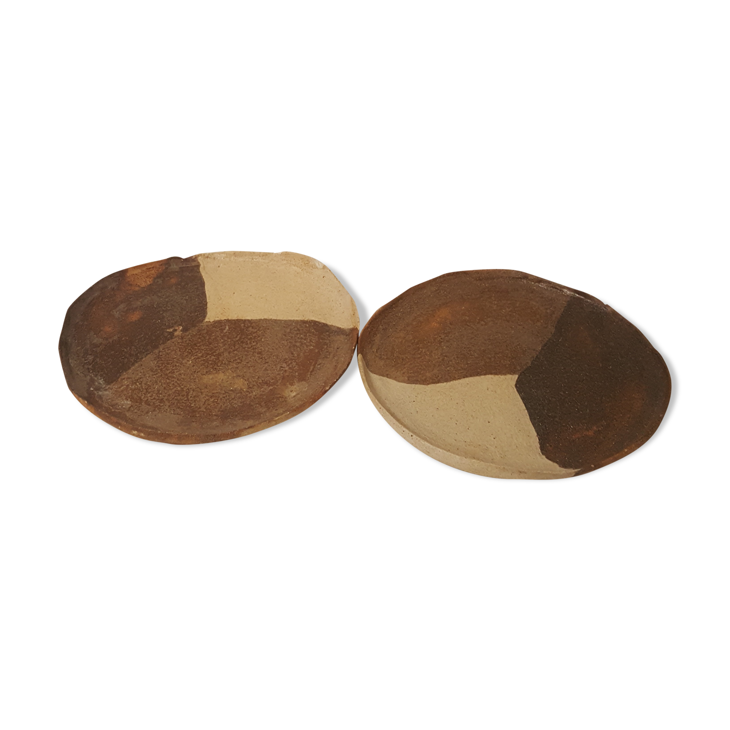 Duo d'assiettes terre cuite 3 couleurs