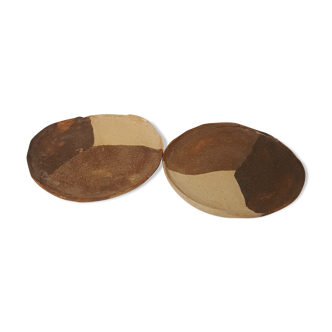 Duo of terracotta plates 3 colors