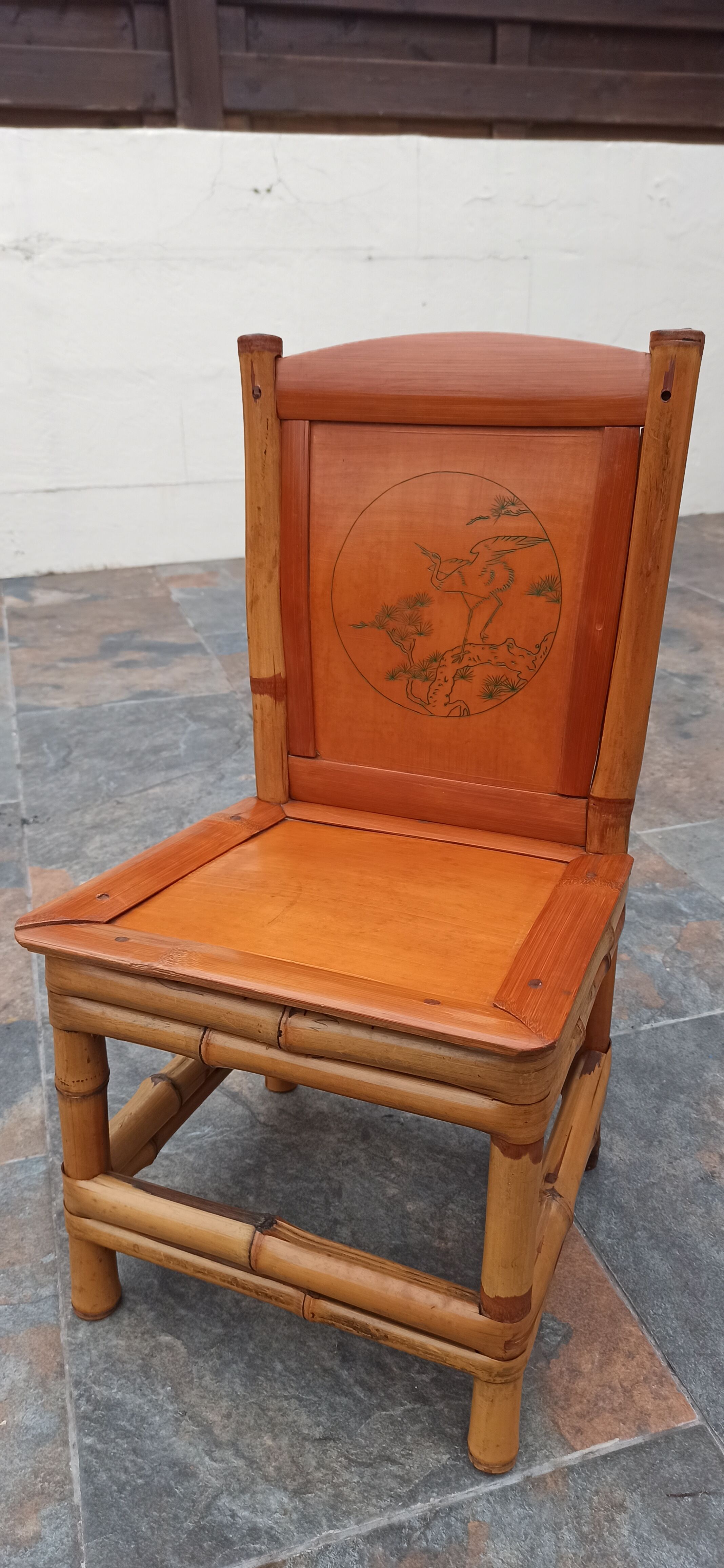 Vintage bamboo chair