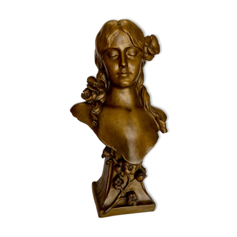 Woman Bust Art Nouveau Jugendstil