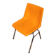 Orange plastic chair 1970