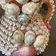 Vase en ceramique à décor de coquillages