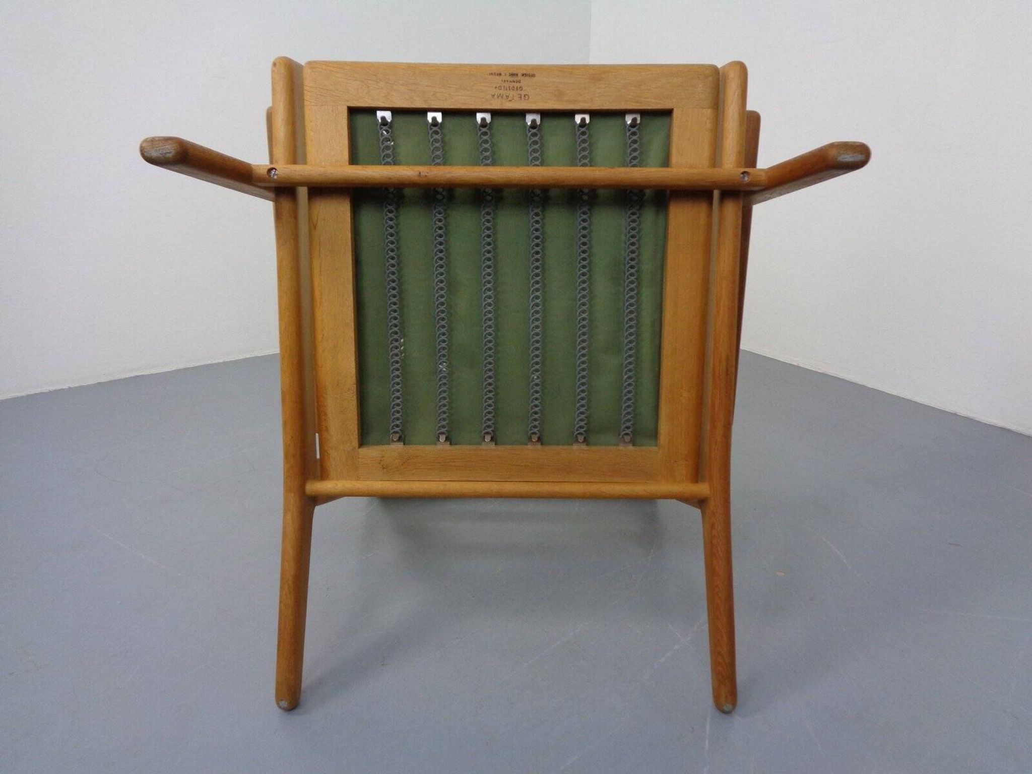 Danish GE290 Chair in Oak and Kvadrat Hallingdal by Hans J. Wegner for Getama, 1960s