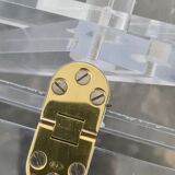 Vintage plexiglass serving tray or side table