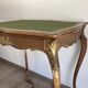 GAME TABLE STYLE LOUIS XV WOOD CARVED CIRCA 1900 GREEN CARPET 2 COMPARTMENTS