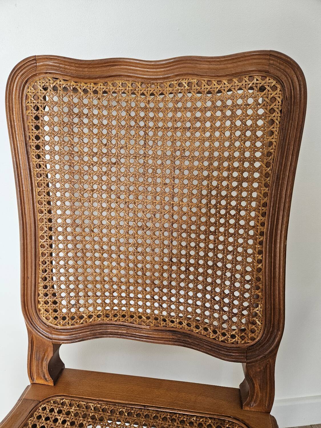 Art Deco oak and cane chair