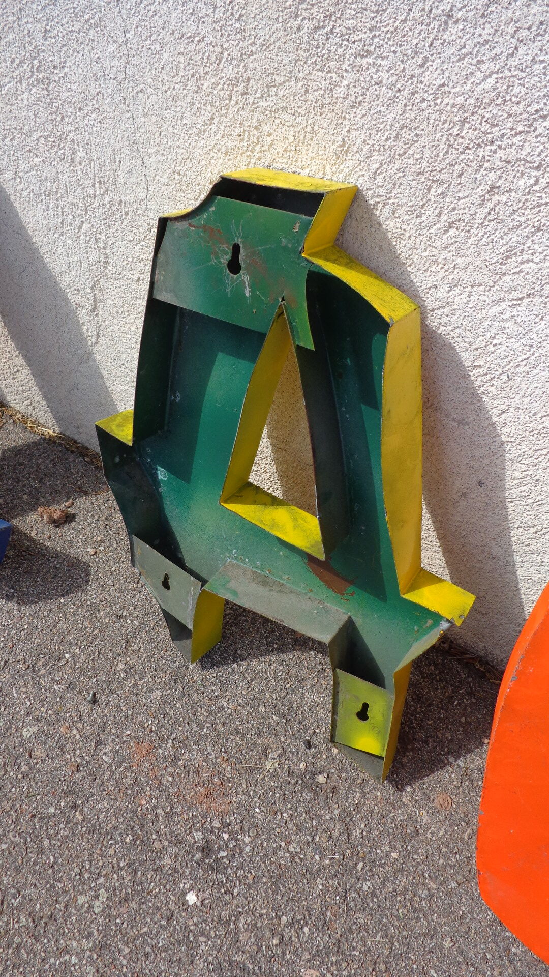 Sign letters zinc beaches