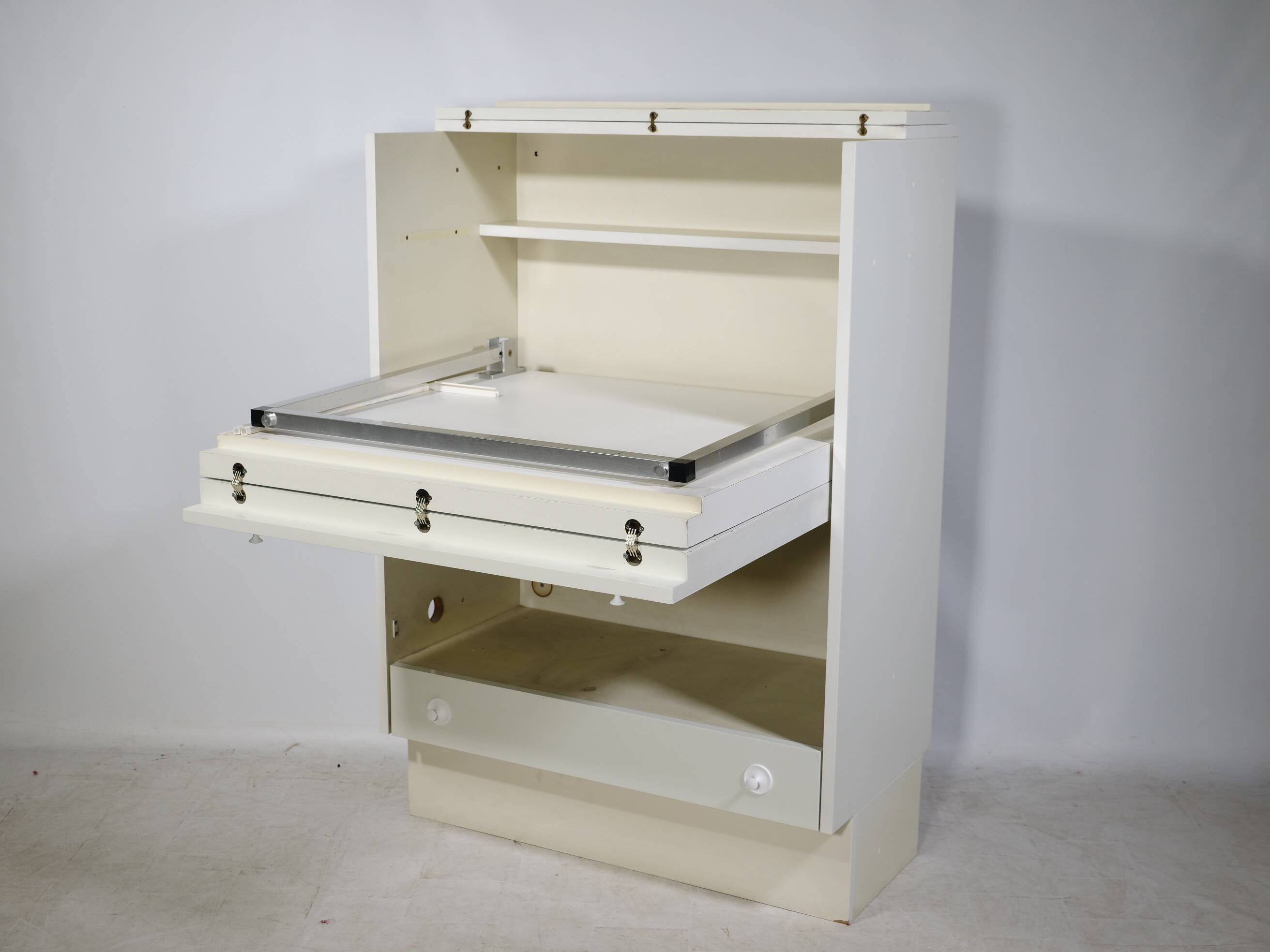 Postmodern highboard cabinet with fold-out desk by Interlübke, 1970s 1980s