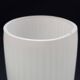 Mid Century Modern White Glass Light Shade Set of 3 Long Stripes