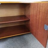 Scandinavian enfilade with showcase, compas foot