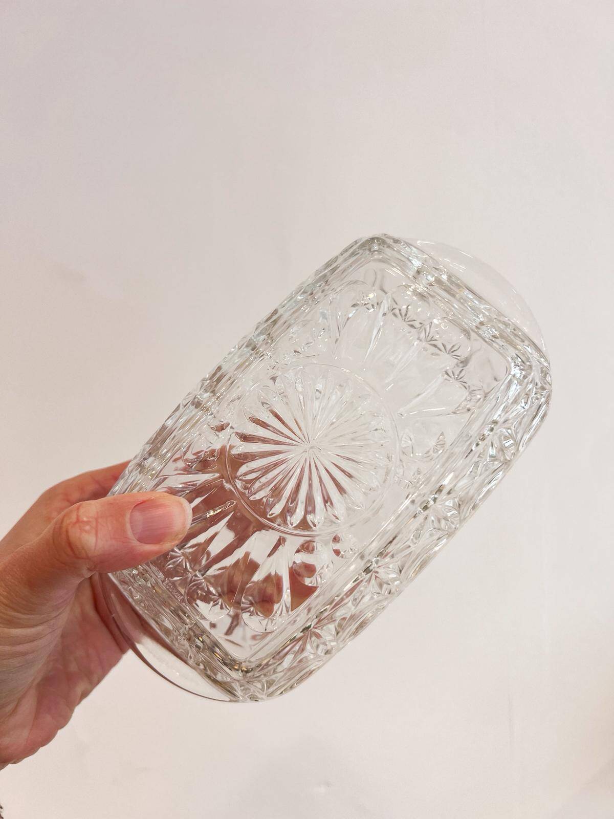 Vintage glass butter dish