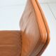 Vintage 1980s leather swivel office chair