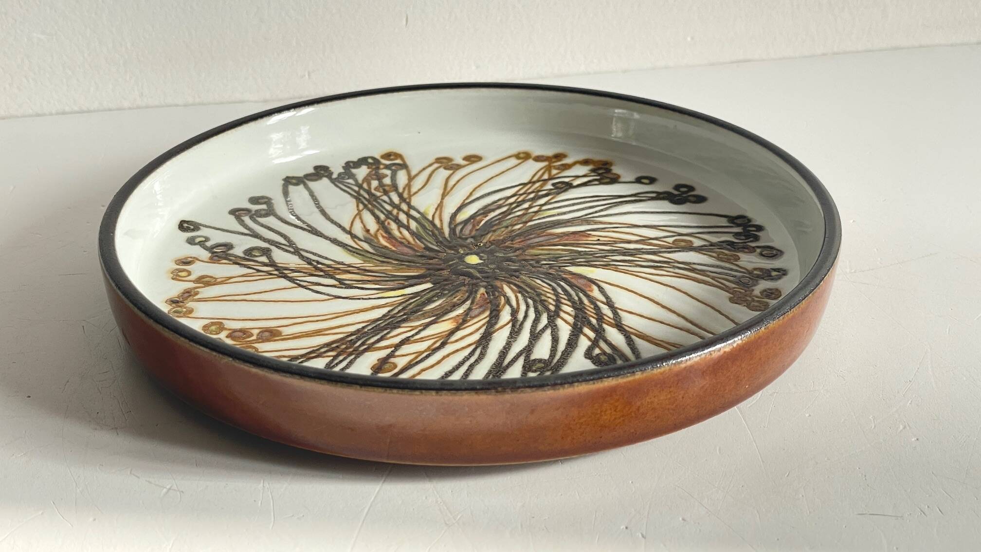 Royal copenhagen ceramic pocket tray by hellen malmer vintage
