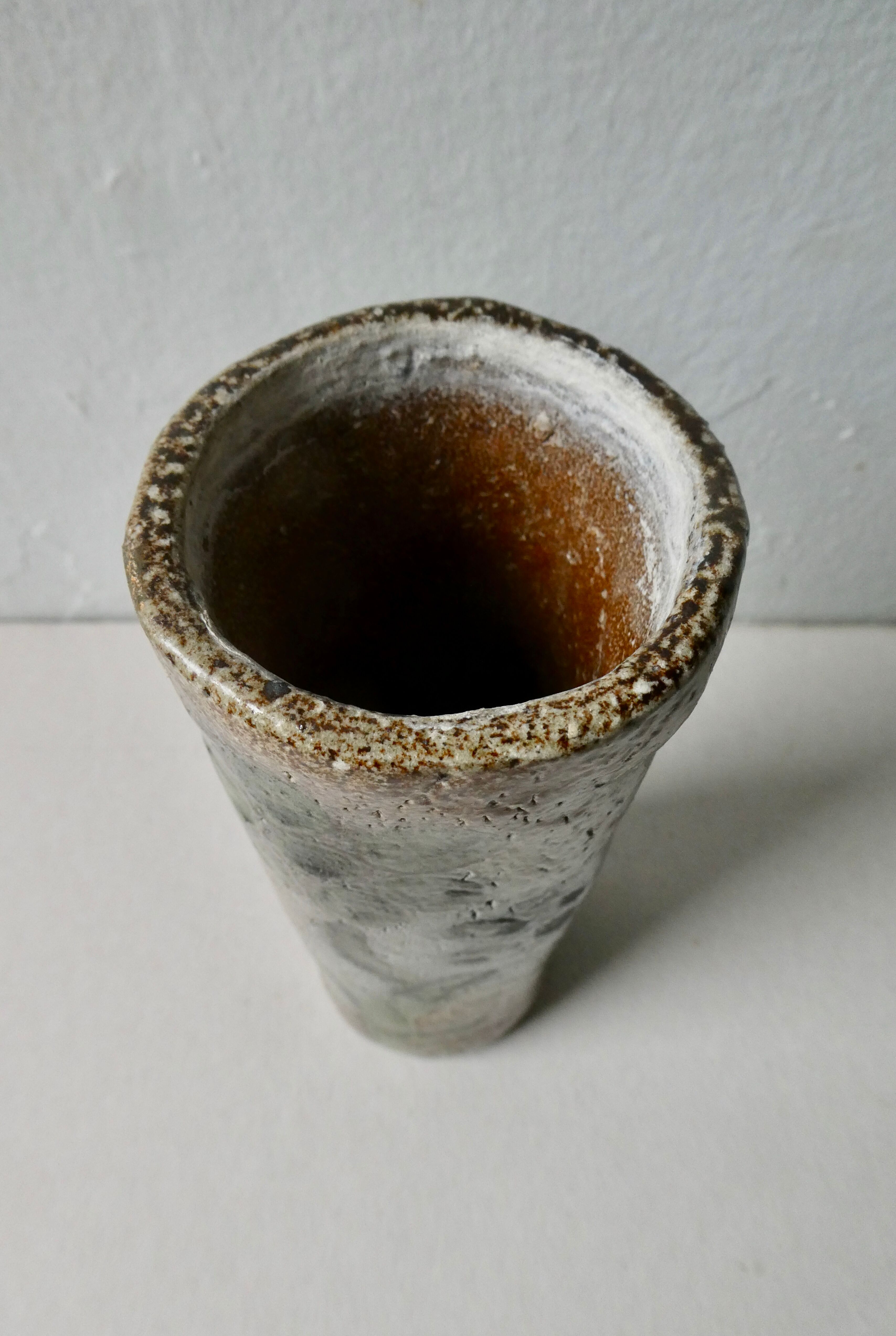 Stoneware vase Jean Claude Monange, 70s