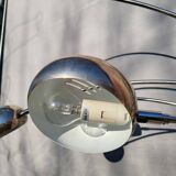 Vintage ARC floor lamp with 5 adjustable chrome arms on marble base