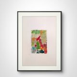 Original painting Abstract art mixed media on paper