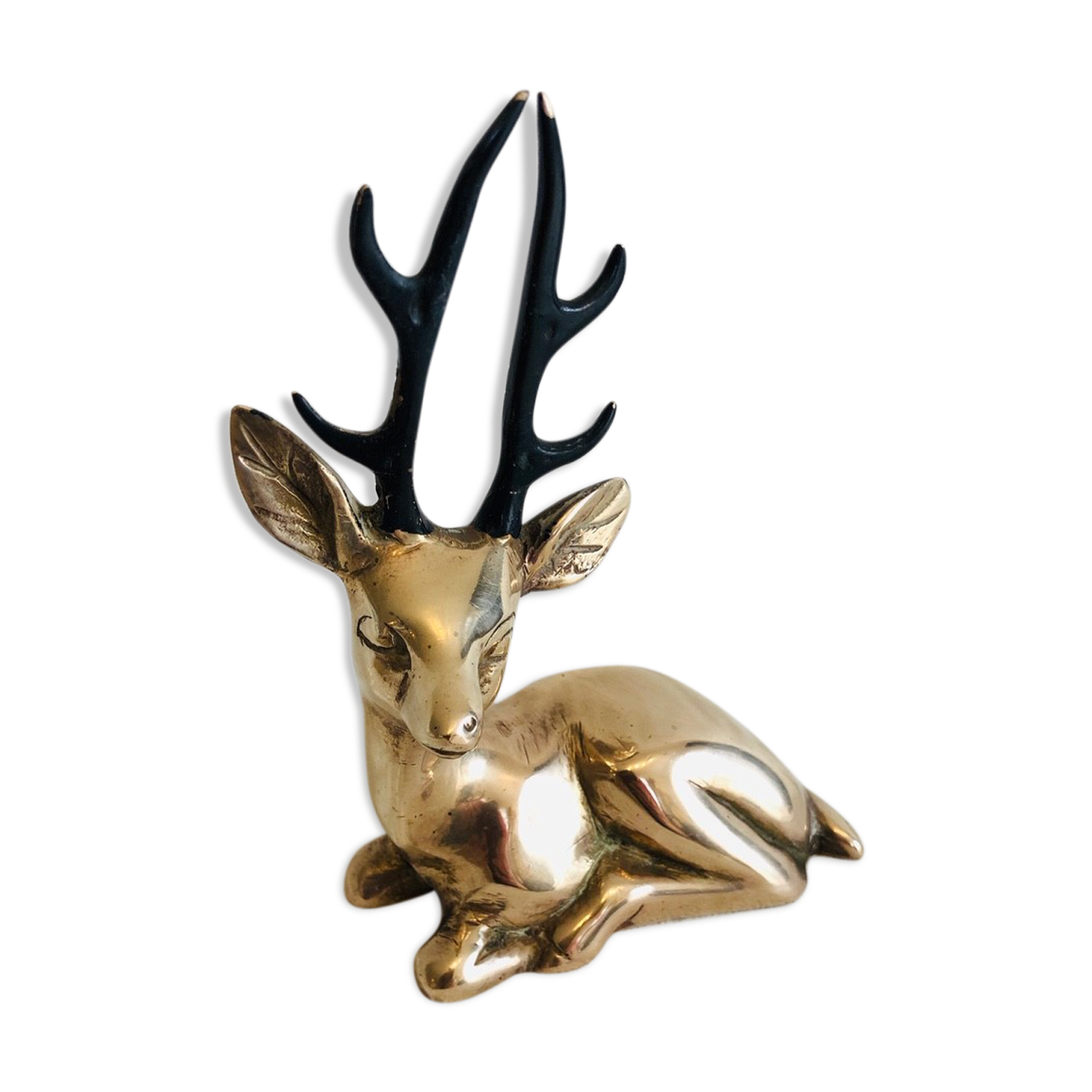 Massive brass deer