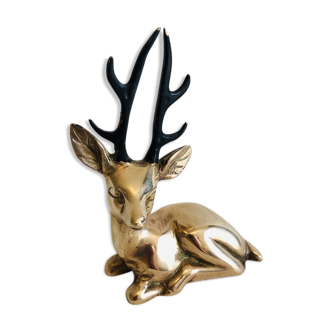 Massive brass deer