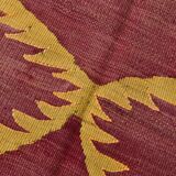 5x8 Shades Of Burgundy Persian Kilim Rug, 153x239Cm