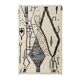 Tapis Azilal noir et blanc marocain