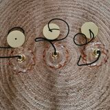 Amber blown glass suspension