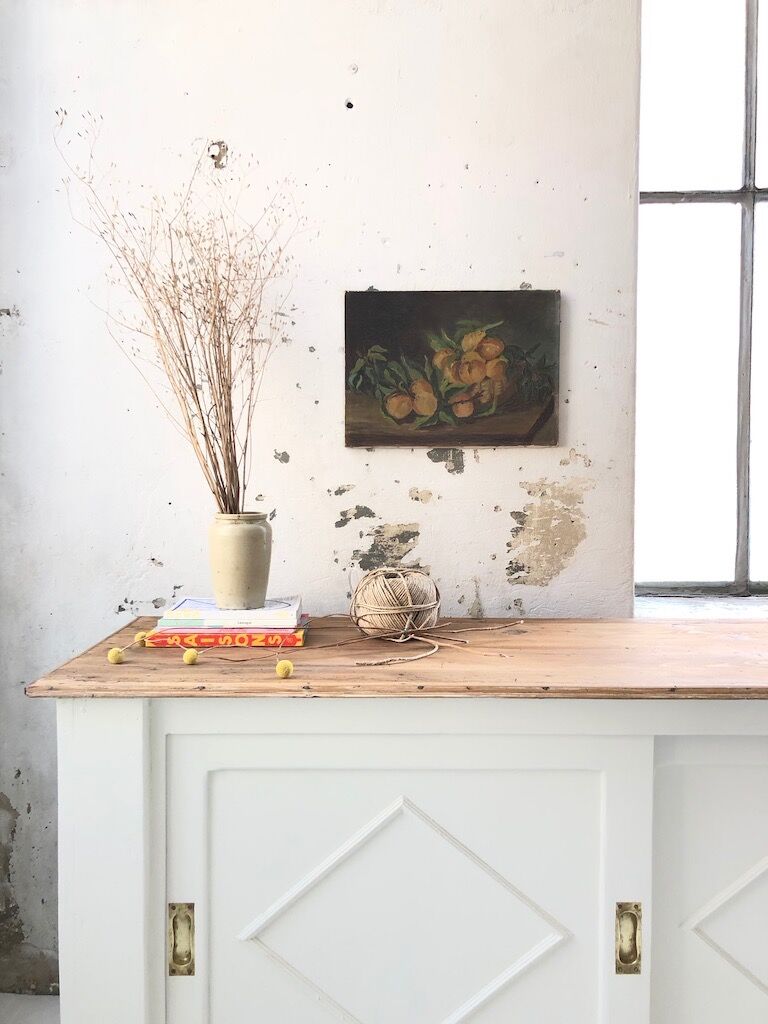 Orange oil canvas at the end of the 19th century