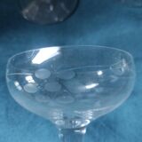 Set of 3 champagne glasses